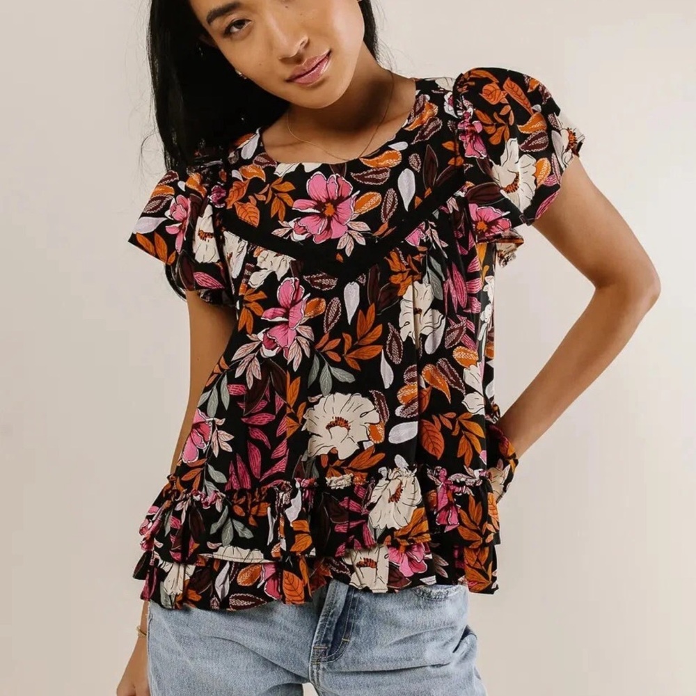 BOHME - NOLA FLORAL BLOUSE Size medium